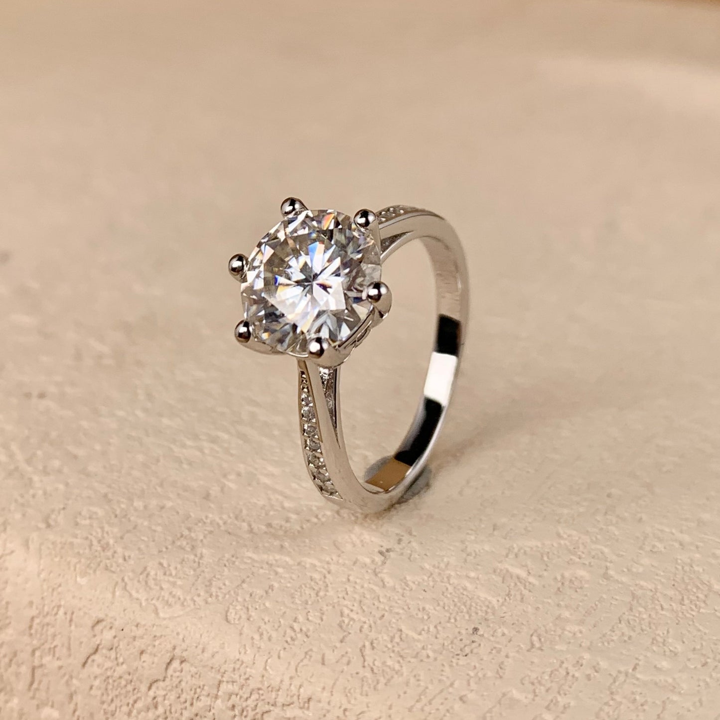 【#26】(COCO)925 Sterling Silver Moissanite rings