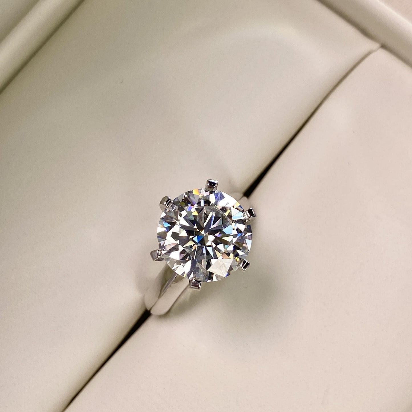 【#23】(Tarsha)925 Sterling Silver Moissanite rings