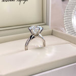 【#23】(Tarsha)925 Sterling Silver Moissanite rings
