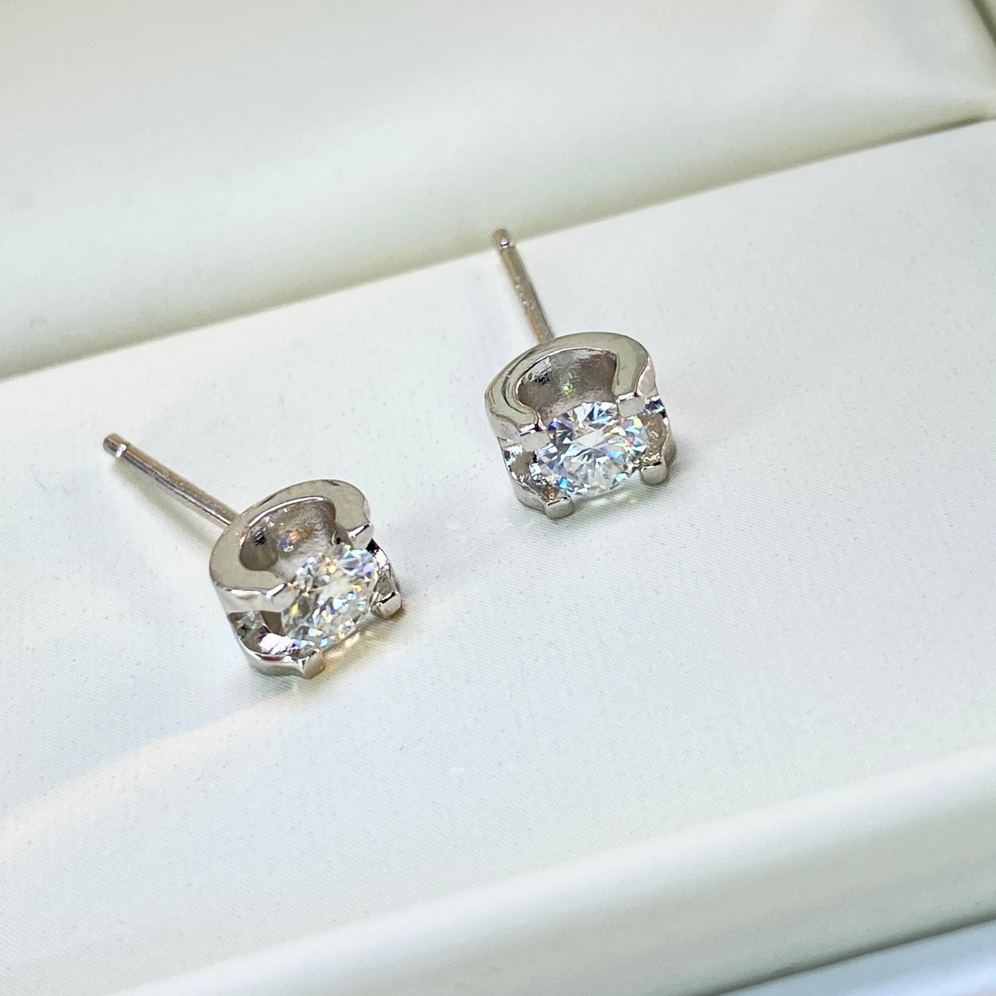 【#27】(Vien earrings)925 Sterling Silver Moissanite rings