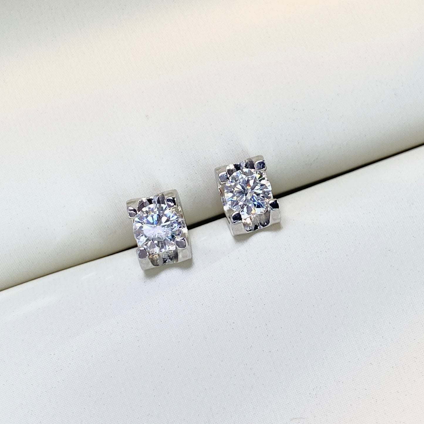 【#27】(Vien earrings)925 Sterling Silver Moissanite rings