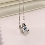 【#21】(ヴィエンネックレス)925スターリングシルバーモアッサナイトネックレス