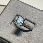 【#A556】(Elma) 925 Sterling Silver Synthetic Moissanite rings