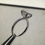 【#A556】(Elma) 925 Sterling Silver Synthetic Moissanite rings
