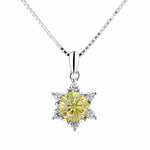 【#A537】(Carrier)925 Sterling Silver Synthetic Moissanite Necklace