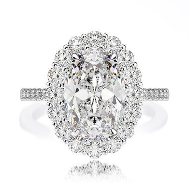 【#A553】(Winnie)925 Sterling Silver Synthetic Moissanite Rings