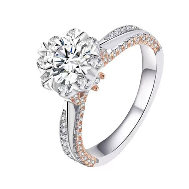【#A382】(Tonino）925 Sterling Silver Synthetic Moissanite rings