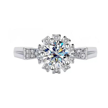 【#146】(Ali)925 Sterling Silver Synthetic Moissanite Rings