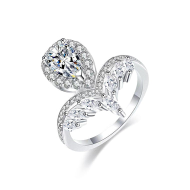 【#JZ148】(Elizabeth) 925 Sterling Silver Synthetic Moissanite ring