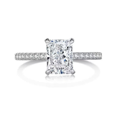 【#148】(Andrea)925 Sterling Silver Synthetic Moissanite Rings