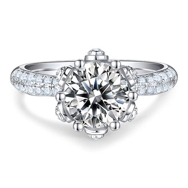 【#JZ150】(Destin) 925 Sterling Silver Synthetic Moissanite ring