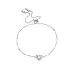 【#159】(Elise)925 Sterling Silver Synthetic Moissanite bracelet