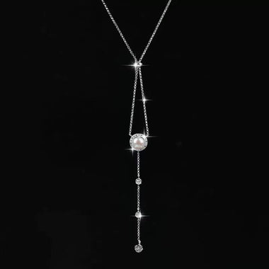 【#160】(Violet)925 Sterling Silver Synthetic Moissanite Necklace