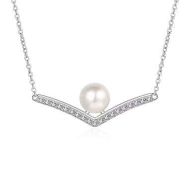 【#161】(Daphne)925 Sterling Silver Synthetic Moissanite Necklace