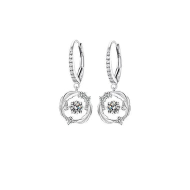 【#163】(Ethan)925 Sterling Silver Synthetic Moissanite Earrings