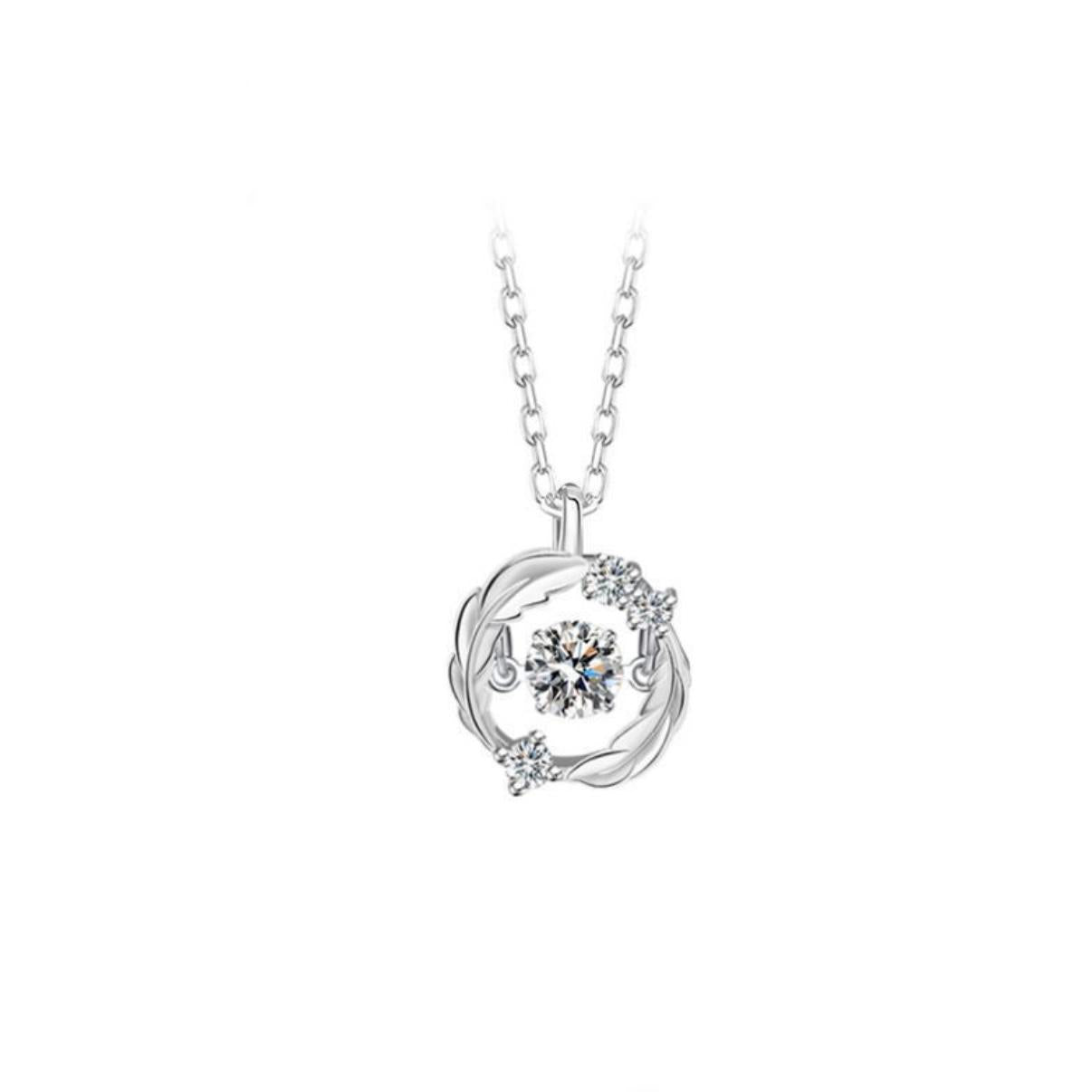 【#164】(Kaitlyn )925 Sterling Silver Synthetic Moissanite Necklace
