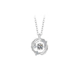 【#164】(Kaitlyn )925 Sterling Silver Synthetic Moissanite Necklace