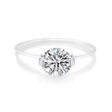 【#166】(Willa)925 Sterling Silver Synthetic Moissanite Ring