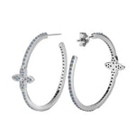 【#A347】(Jocelyn)925Sterling Silver Synthetic Moissanite earrings
