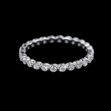 【#178】(Christine)925 Sterling Silver Synthetic Moissanit Ring