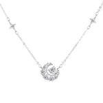 【#A541】 (Watts) 925 Sterling Silver Synthetic Moissanite Necklace
