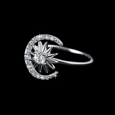 【#182】(Charlotte) 925 Sterling Silver Synthetic Moissanite Ring