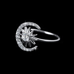 【#182】(Charlotte) 925 Sterling Silver Synthetic Moissanite Ring
