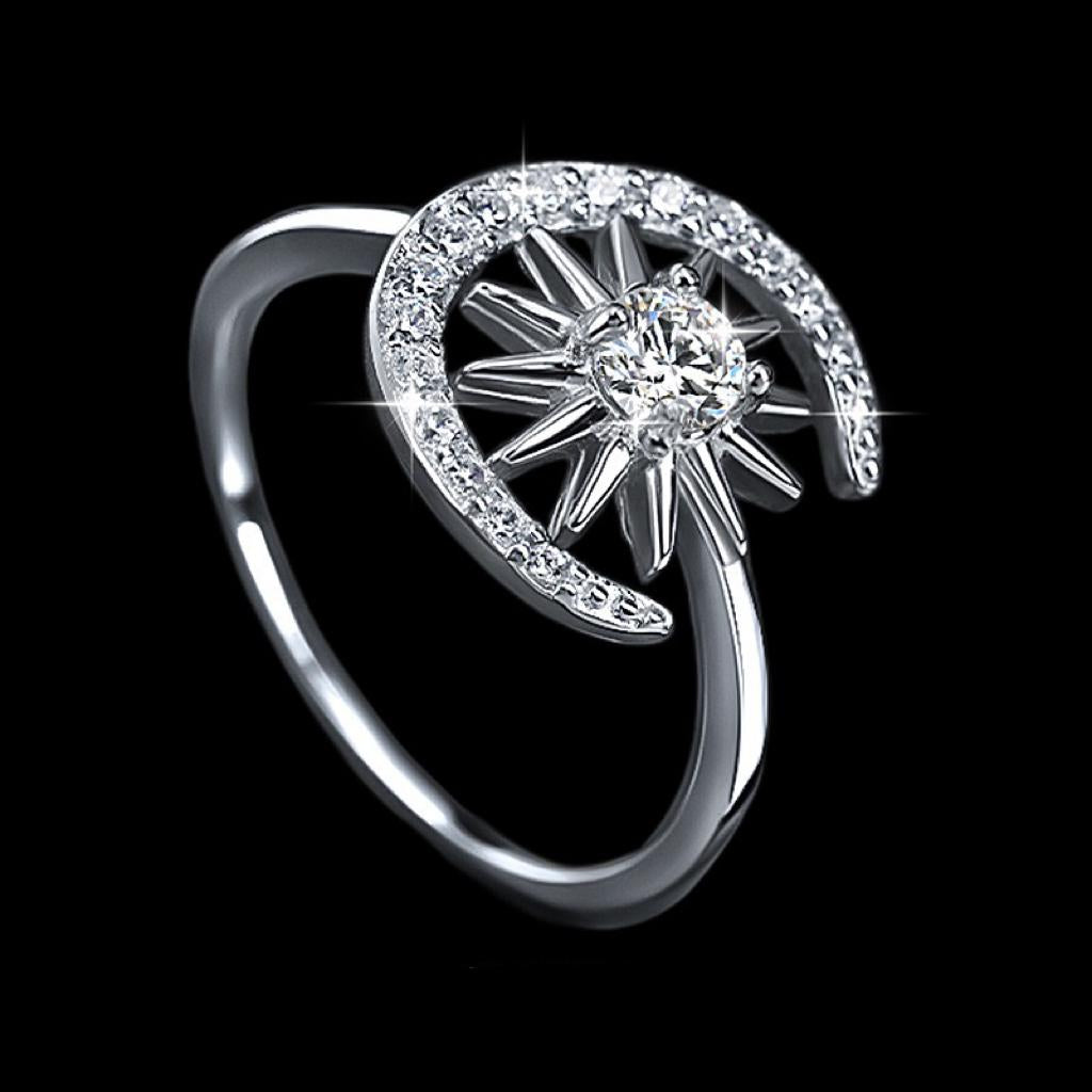 【#182】(Charlotte) 925 Sterling Silver Synthetic Moissanite Ring