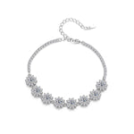 【#190】(Constance) 925 Sterling Silver Synthetic Moissanite Bracelet