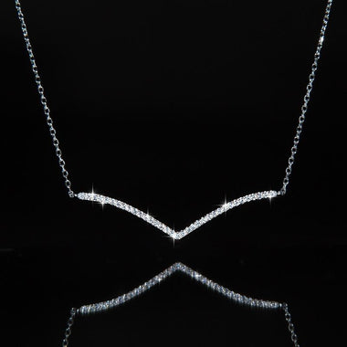 【#191】(Caroline) 925 Sterling Silver Synthetic Moissanite Necklace