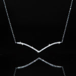 【#191】(Caroline) 925 Sterling Silver Synthetic Moissanite Necklace