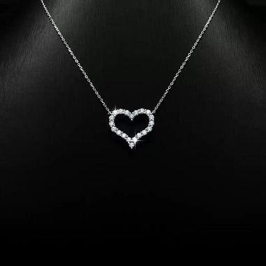 【#193】(Clare) 925 Sterling Silver Synthetic Moissanite Necklace