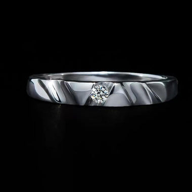 【#196】(Dorothy) 925 Sterling Silver Synthetic Moissanite Ring