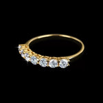 【#198】(Cathy) 925 Sterling Silver Synthetic Moissanite Ring