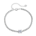 【#A320】(Alex）925 Sterling Silver Synthetic Moissanite bracelet