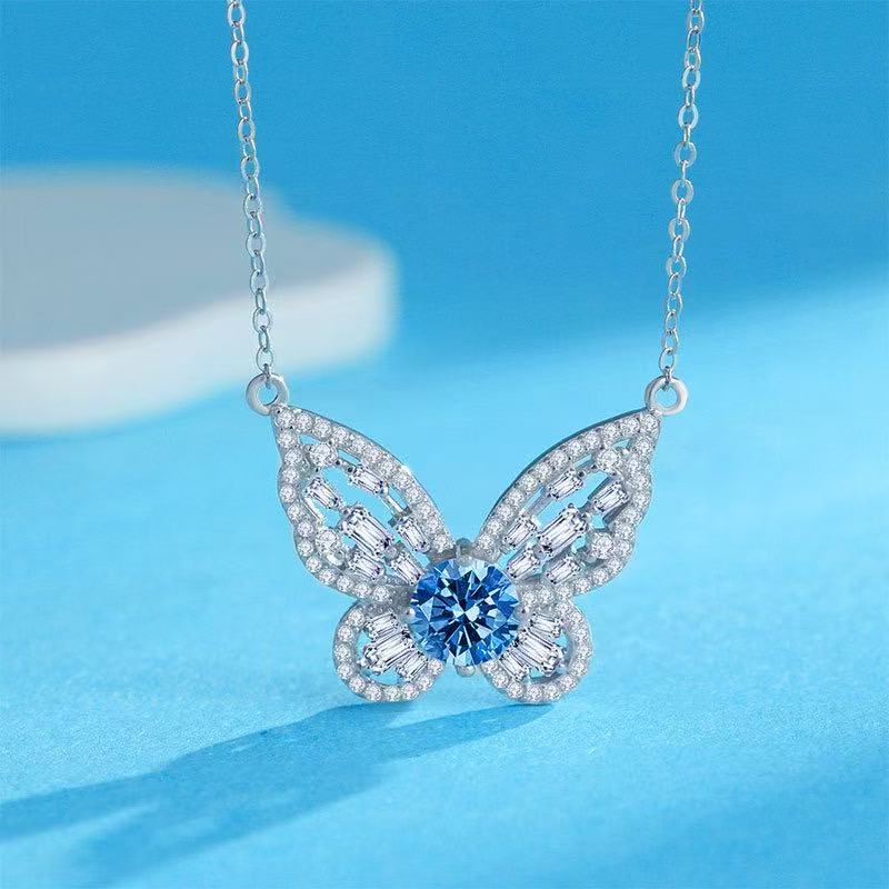 【#A325】(Iona)925 Sterling Silver Synthetic Moissanite Necklace