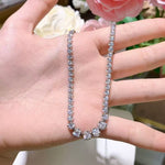 【#506】(Misty)925 Sterling Silver Synthetic Moissanite Bracelet