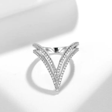 【#507】(Maxwell)925 Sterling Silver Synthetic Moissanite Ring
