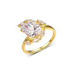 【#530】(Opal)925 Sterling Silver Synthetic Moissanite Ring