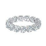 【#509】(Maria)925 Sterling Silver Synthetic Moissanite Ring