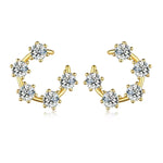 【#529】()925 Sterling Silver Synthetic Moissanite Earring