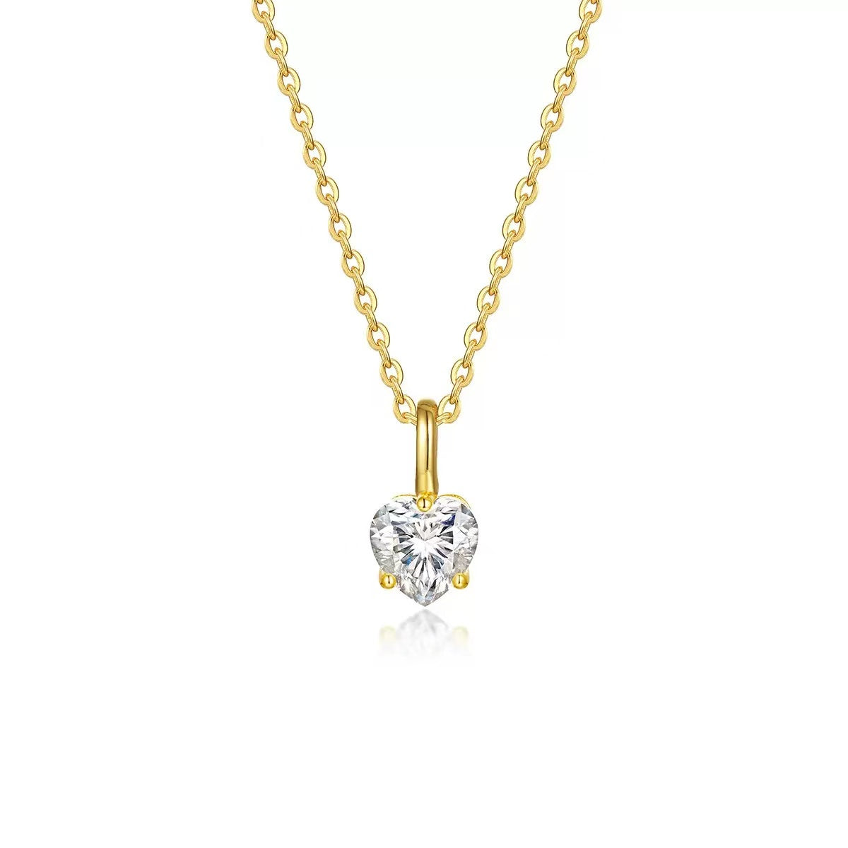 【#520】(Niki)925 Sterling Silver Synthetic Moissanite Necklace