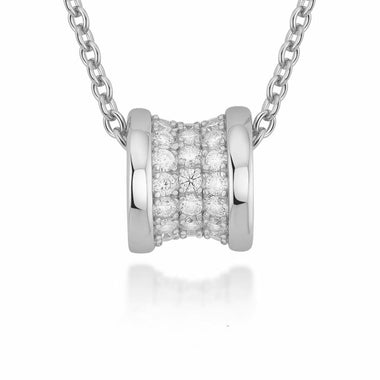 【#H212】(Diana)925 Sterling Silver Synthetic Moissanite Necklace