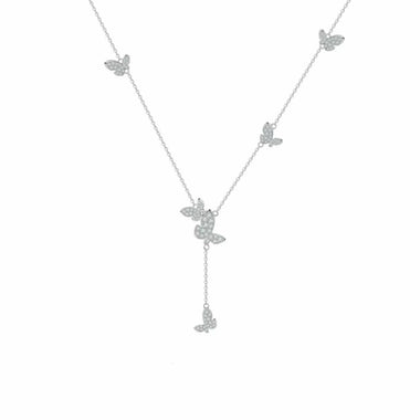 【#H214】(Denise)925 Sterling Silver Synthetic Moissanite Necklace