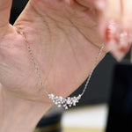 【#H219】(Eleanor)925 Sterling Silver Synthetic Moissanite Necklace