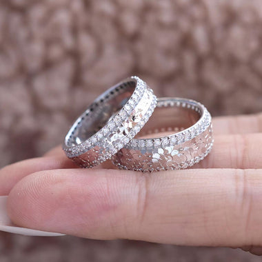 【#H227】(Evelyn)925 Sterling Silver Synthetic Moissanite Rings