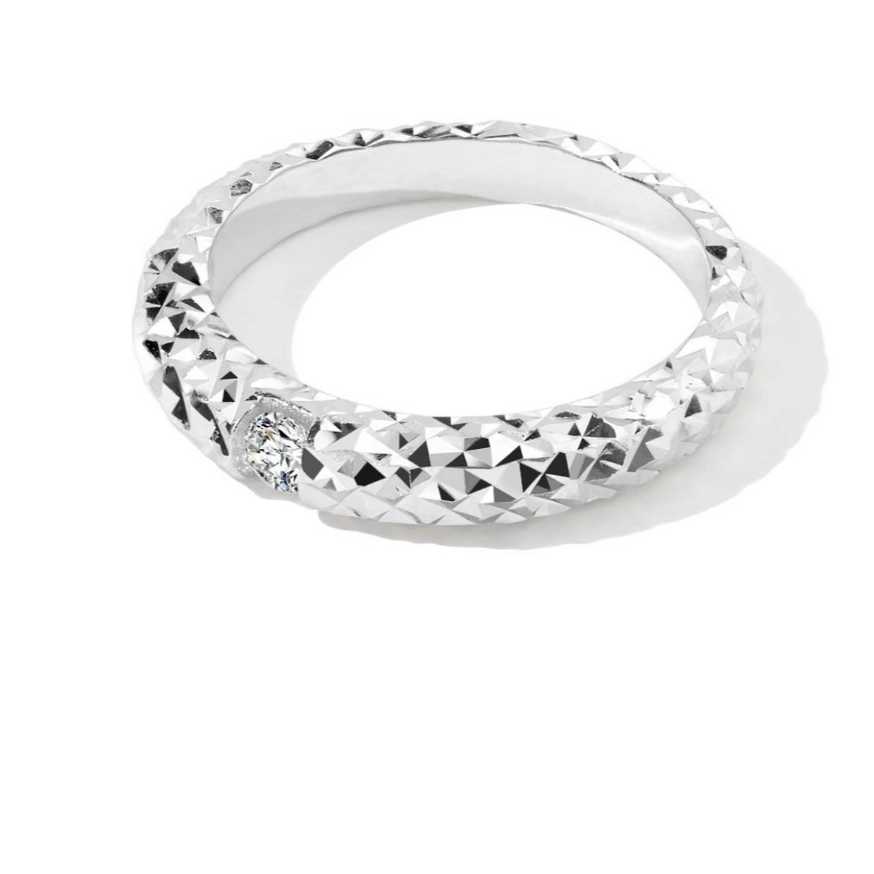 【#H230】(Eleanore)925 Sterling Silver Synthetic Moissanite Rings