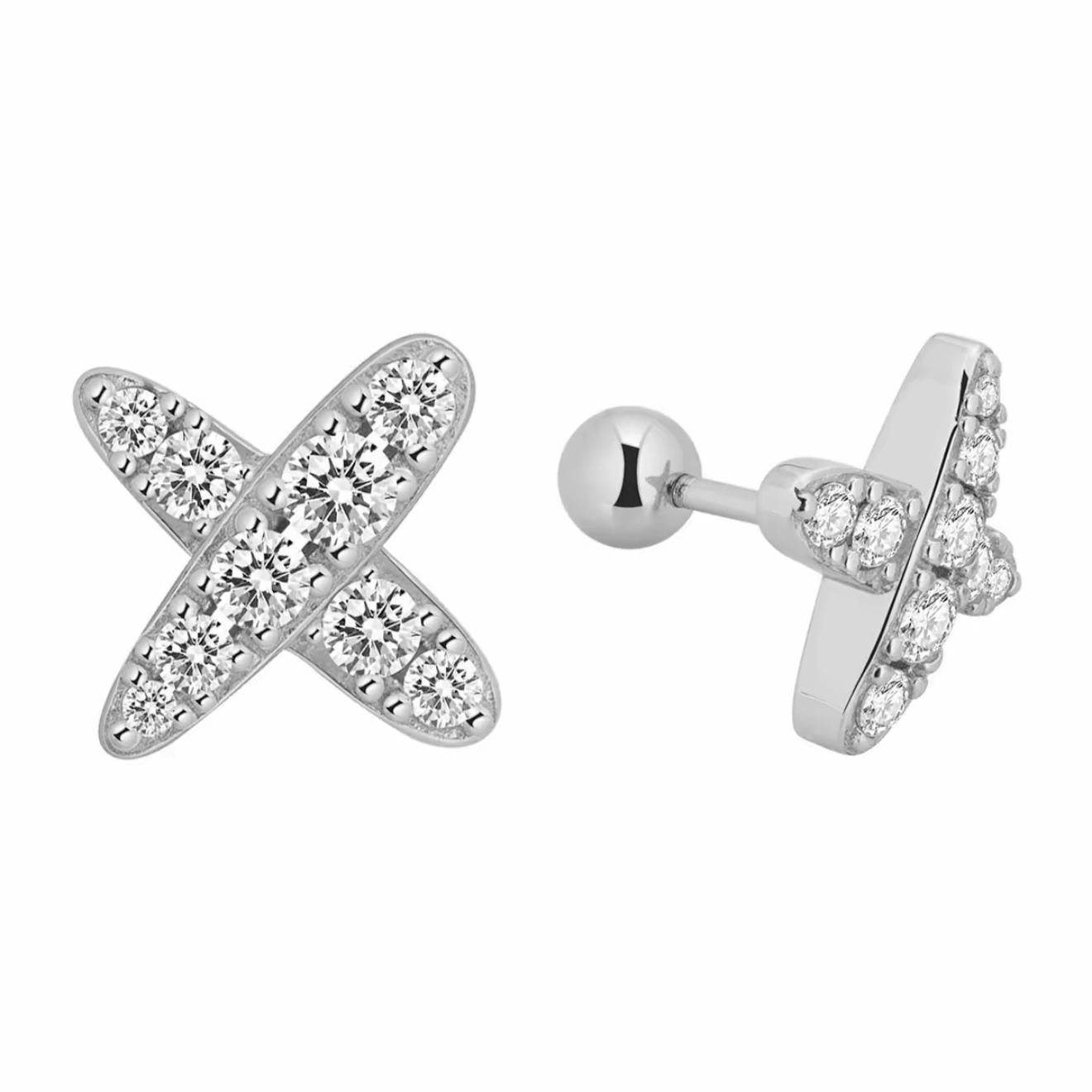 【#H234】(Essie)925Sterling Silver Synthetic Moissanite earrings