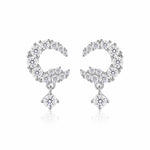 【#H235】(Erma)925Sterling Silver Synthetic Moissanite earrings