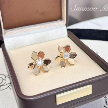 【#H247】(Fallon) 925 Sterling Silver Synthetic Moissanite Earrings